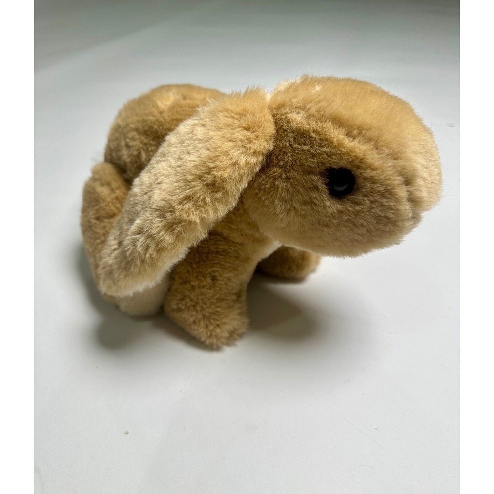 Vintage 1981 Dakin Tan Lop Ear Rabbit Plush 10" Sitting Realistic Bunny Toy